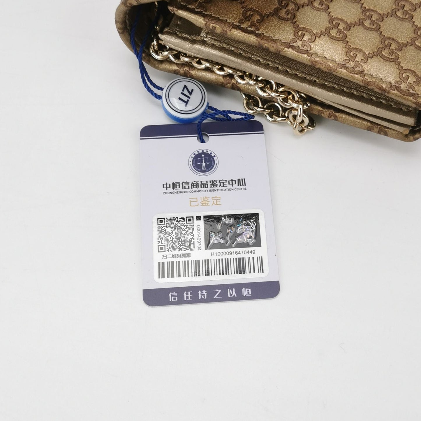 Gucci GG Print Chain Shoulder Bag