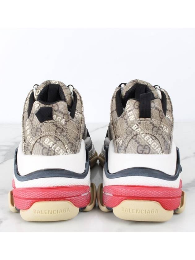 Luxury Balenciaga Gucci Hacker Ebony Triple S Sneakers 36 230