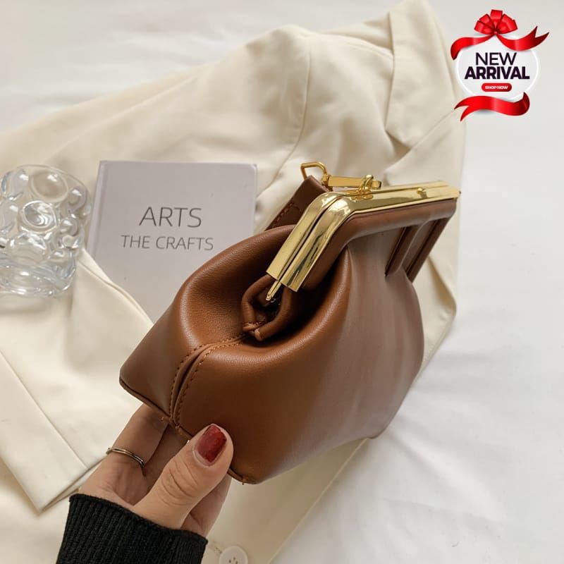 Fendi-Inspired High-Quality Imported Crossbody Bag (Brown)