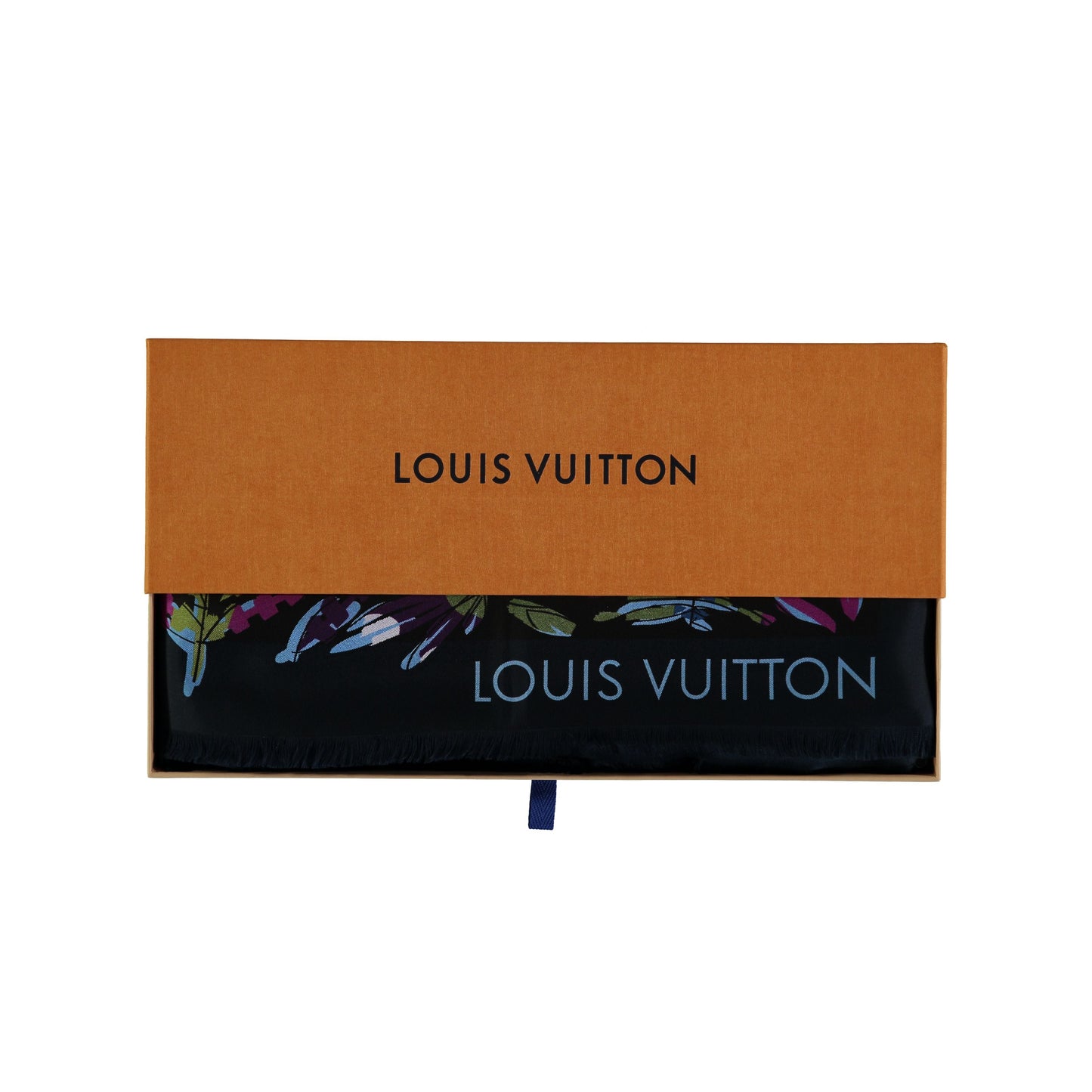 LOUIS VUITTON Louis Vuitton Floral Silk Scarf