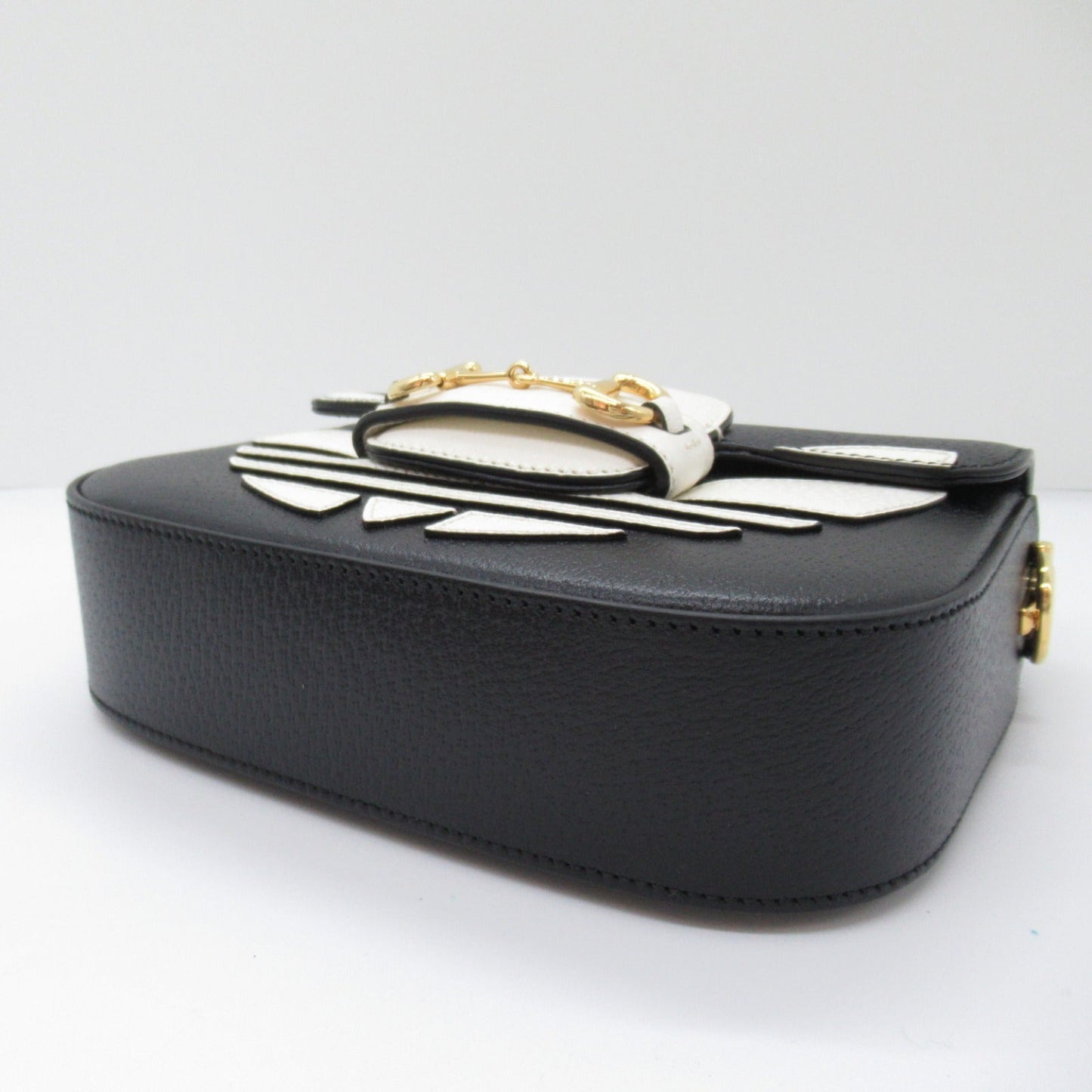 Gucci adidas Shoulder Bag Shoulder Bag Leather Black White 658574