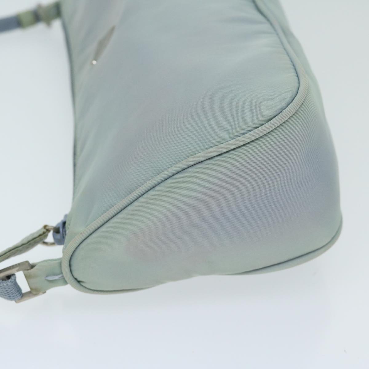 PRADA Accessory Pouch Nylon Light Blue Auth 69506