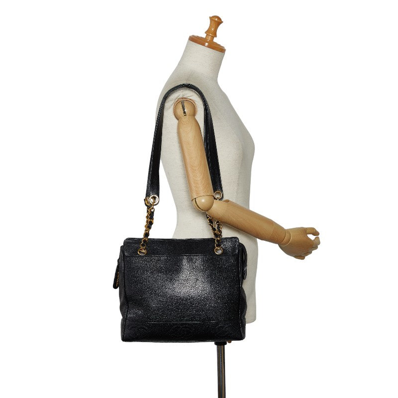 Chanel Vintage Triple Coca-Cola Chain Bag Black Caviar Lady Chanel