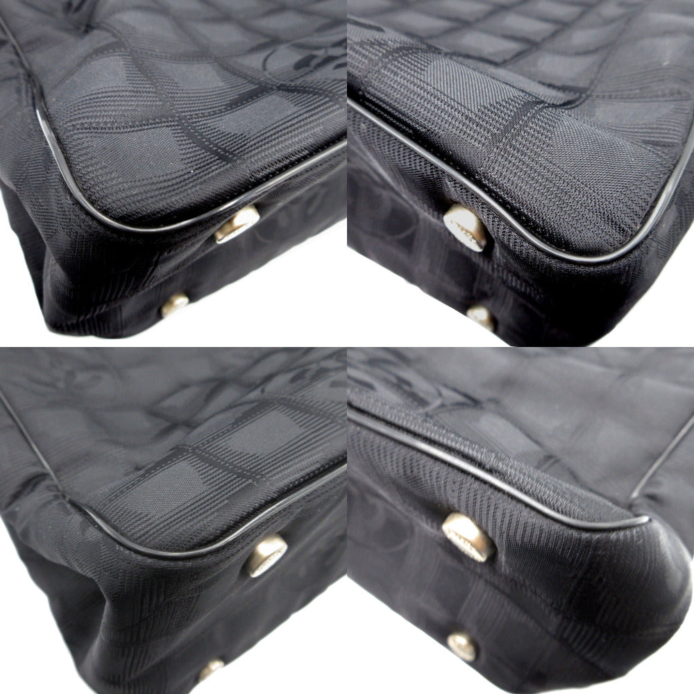 CHANEL Tote Bag canvas black Neutra New Travel Line Tote TPM Women Used