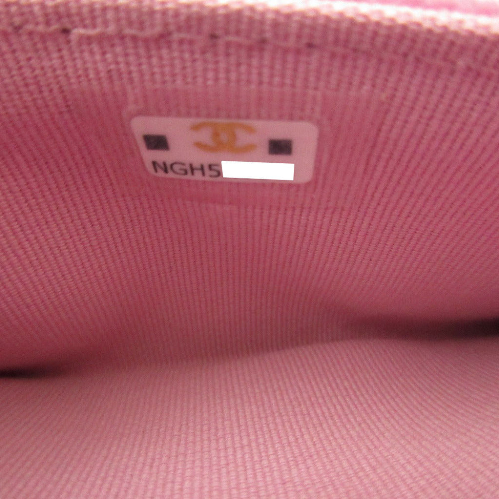 CHANEL Card Case AP3187 Caviar skin pink Matrasse