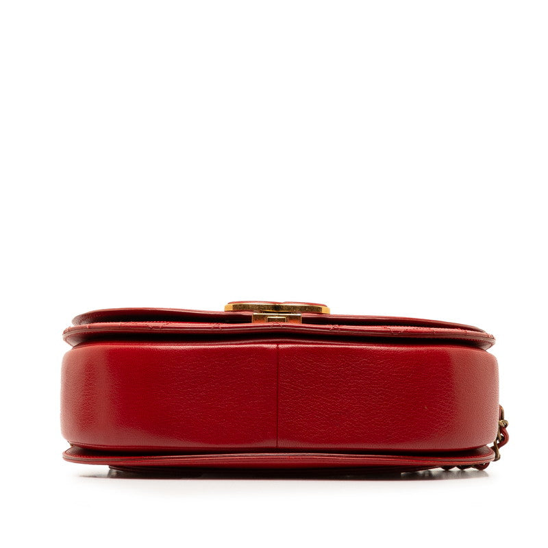 Chanel Coco Handbag Shoulder Bag 2WAY Red Leather Chanel