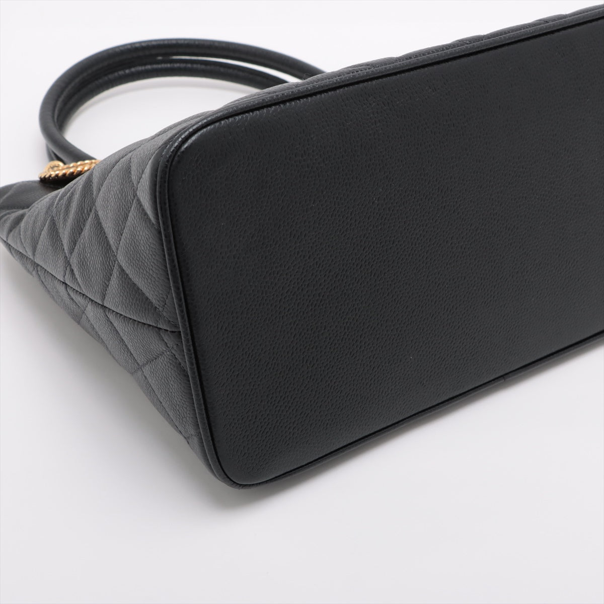 Chanel Caviar S Tote Bag Black G 8th