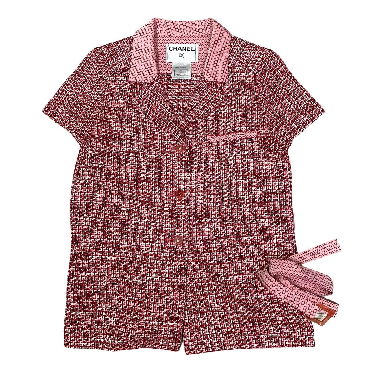 Chanel Coco Mark Logo Wool Blend Jacket