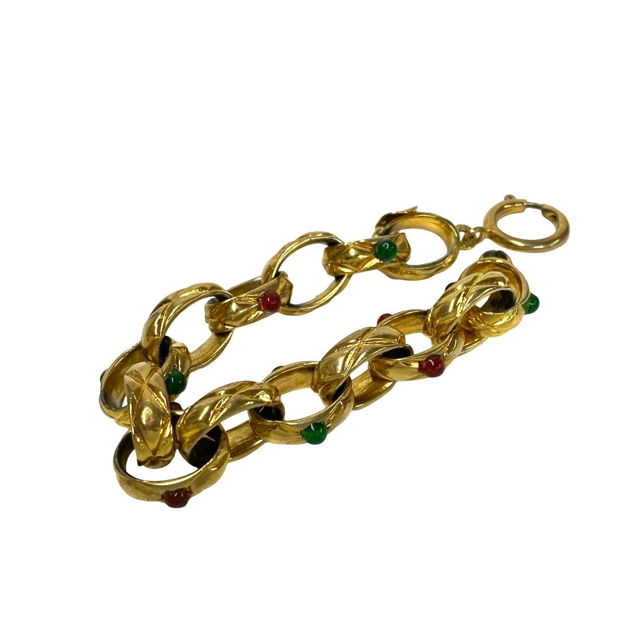 CHANEL bracelet Gold Plated gold Matrasse Gripoa