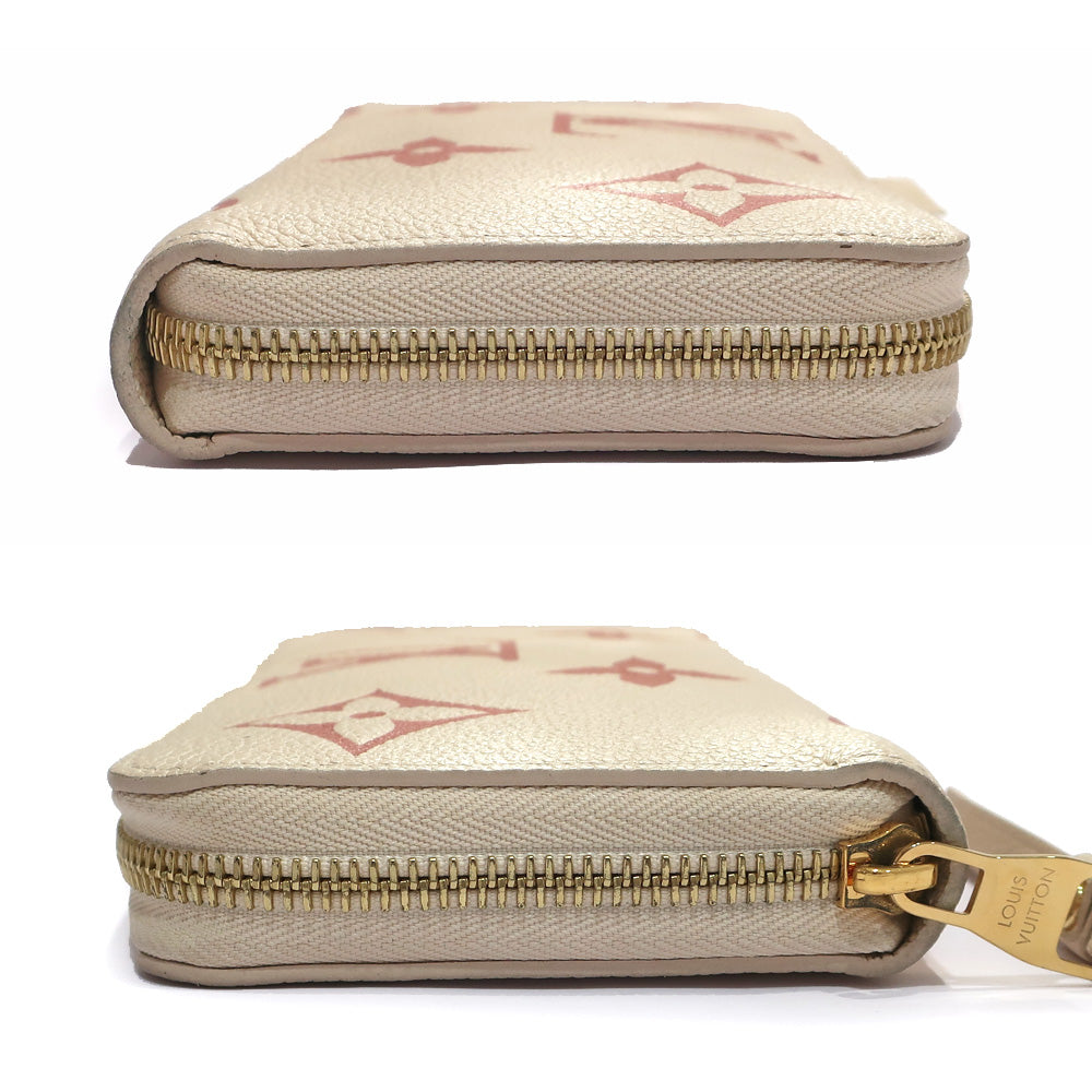 Louis Vuitton Monogram Wallet Long Wallet Leather Pink M81914 Small