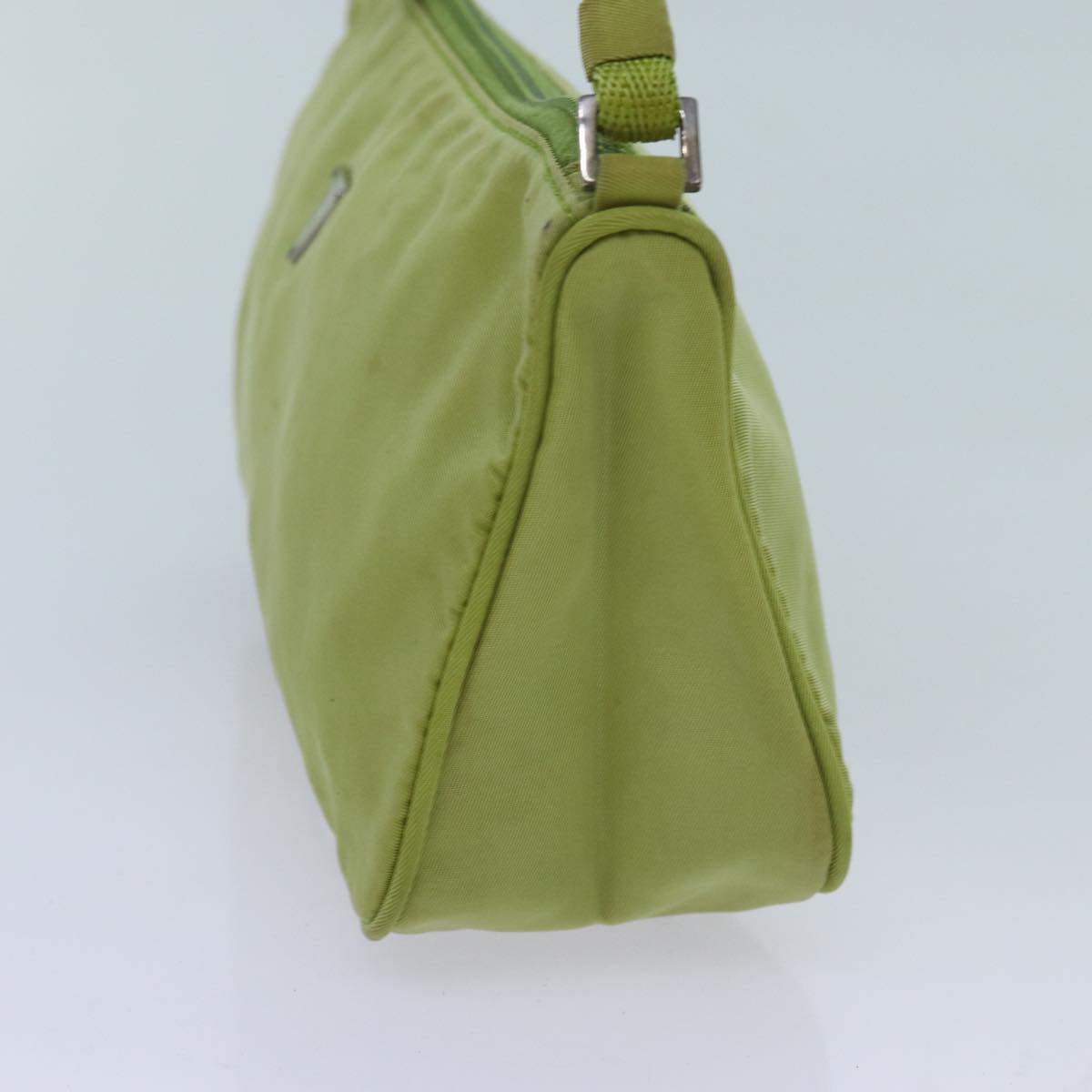 PRADA Accessory Pouch Nylon Green Auth 70918