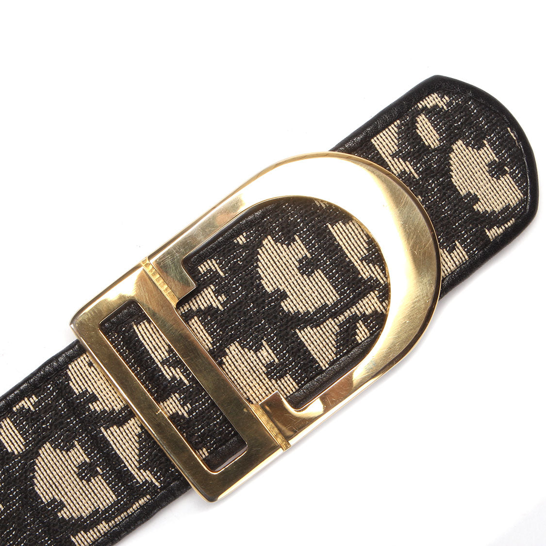 Oblique Canvas & Leather Belt