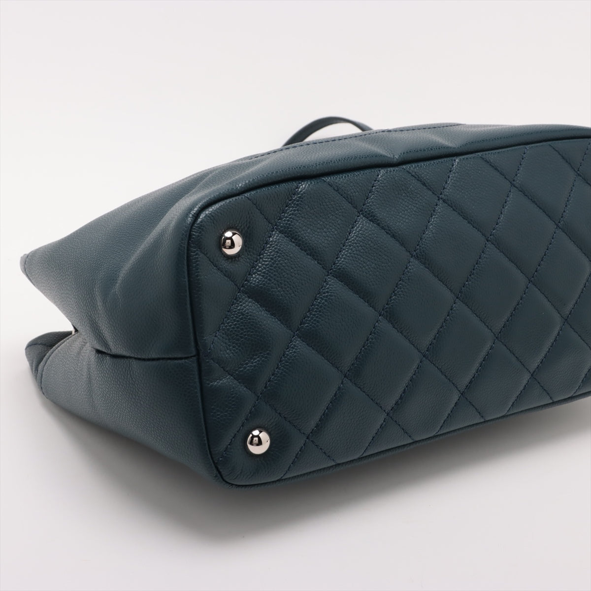 Chanel Coco Caviar S Tote Bag Naive Silver 15th