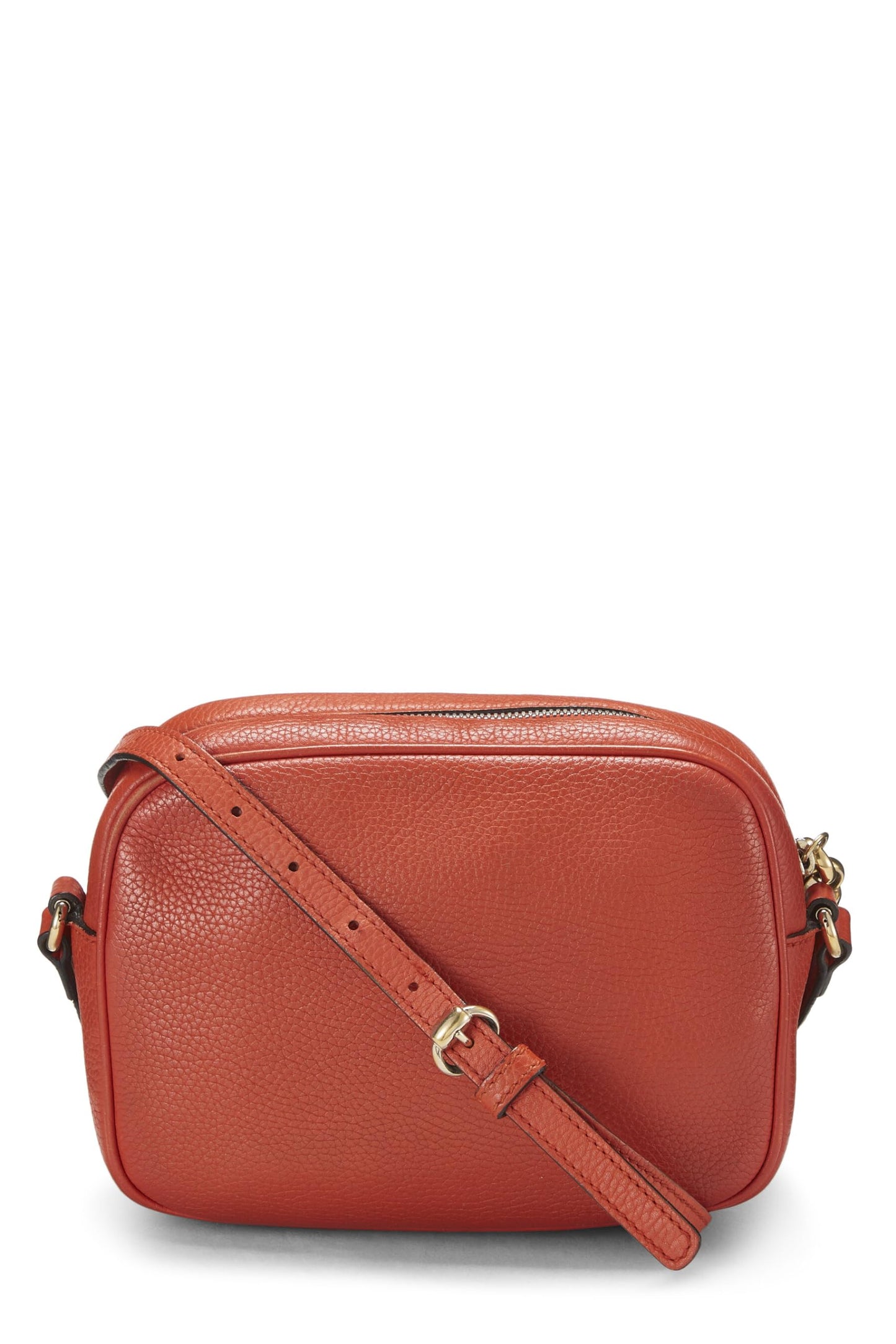Gucci, Orange Grained Leather Soho Disco, Orange
