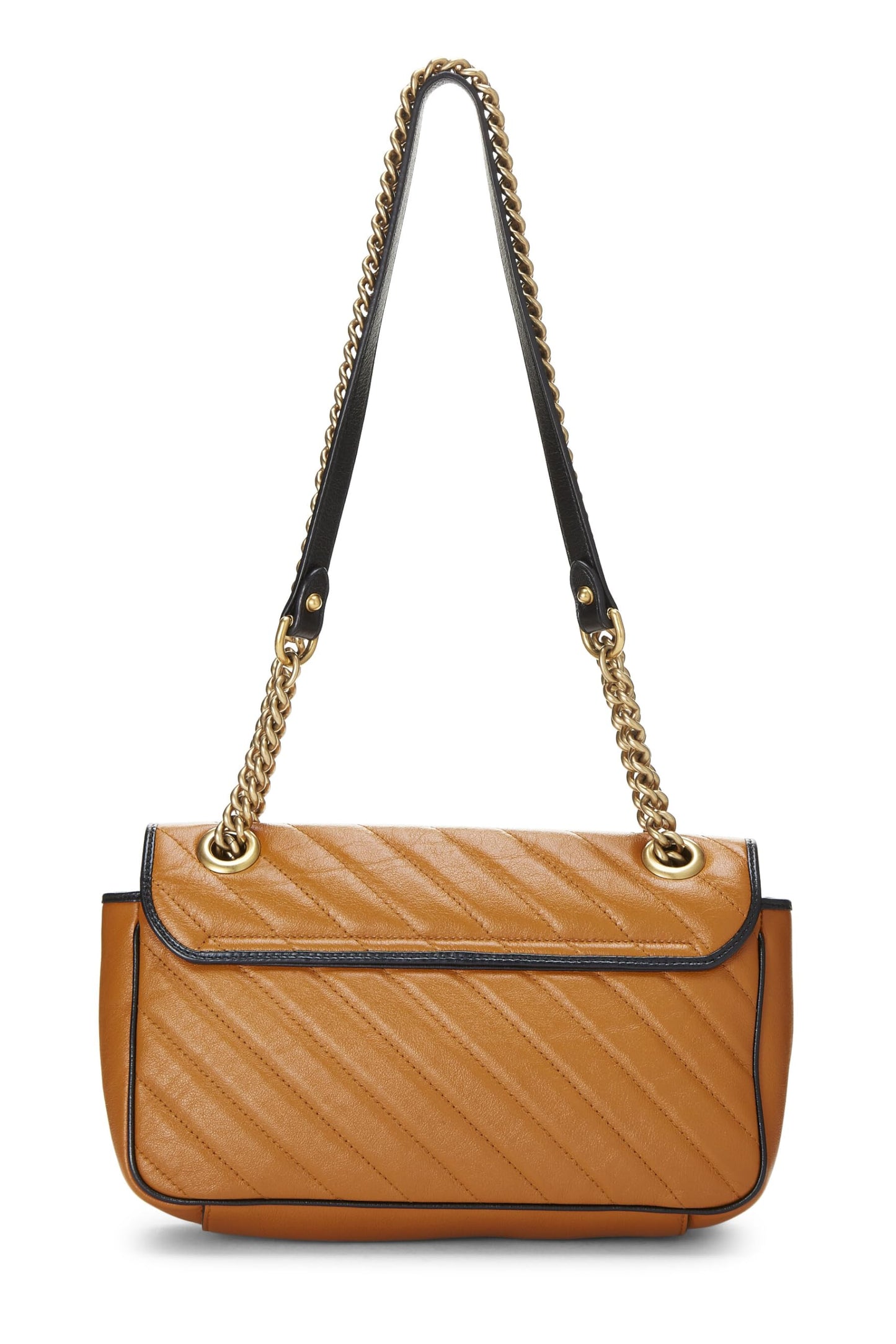 Gucci, Orange Leather Torchon Marmont Shoulder Bag Small, Orange