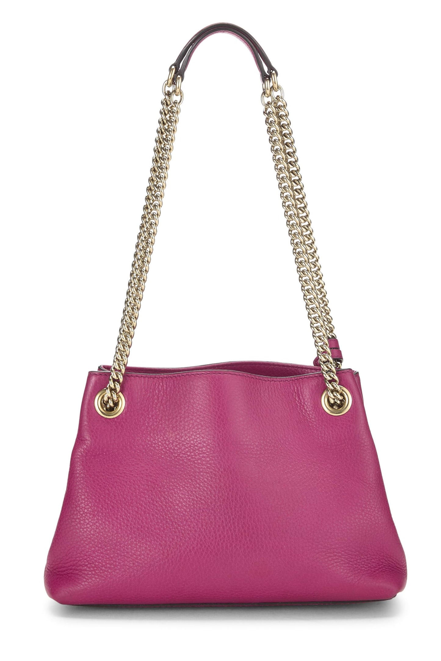 Gucci, Purple Leather Soho Chain Tote Small, Purple