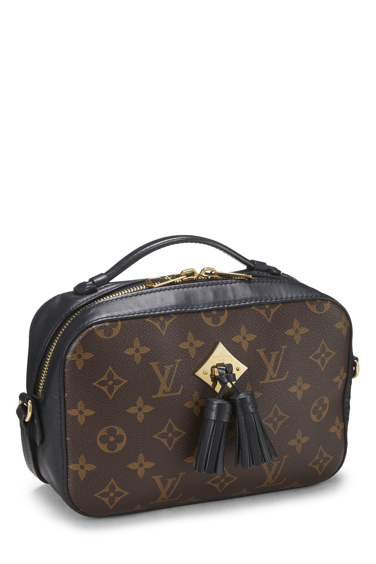Louis Vuitton, Black Monogram Canvas Saintonge, Black