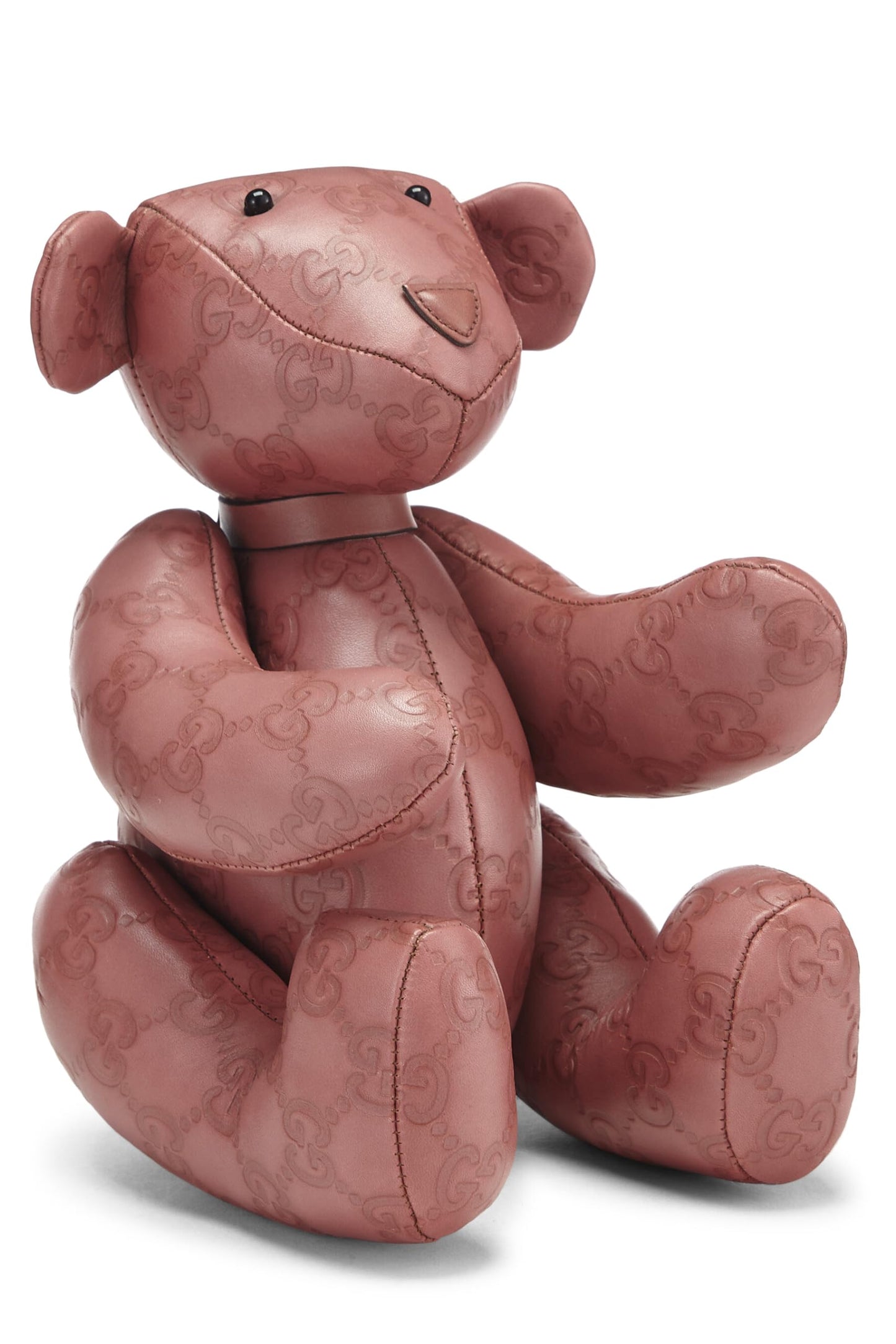 Gucci, Pink Guccissima Leather Teddy Bear, Pink