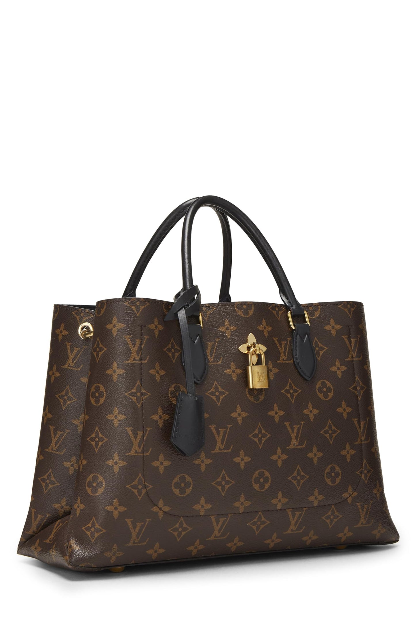Louis Vuitton, Black Monogram Flower Zip Tote MM, Black