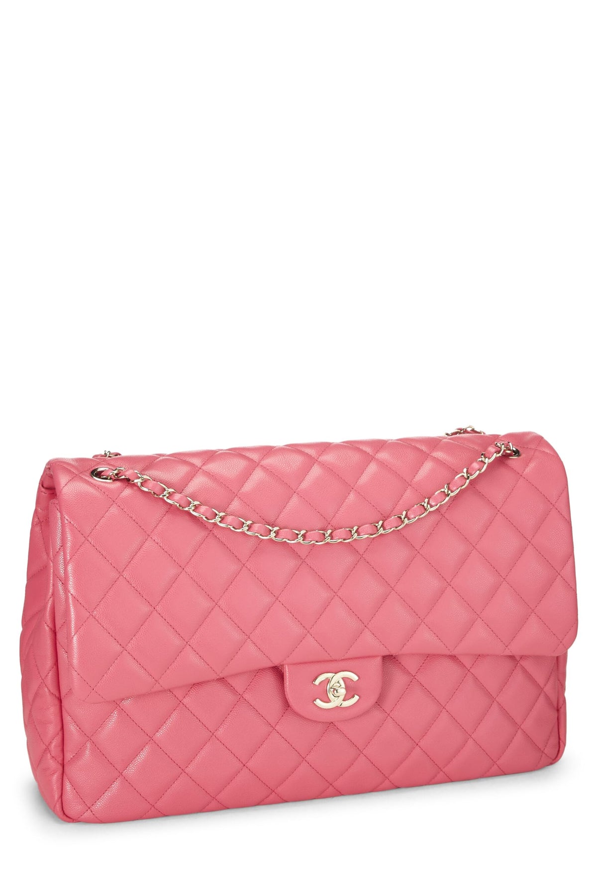 Chanel, Pink Caviar Half Flap XL, Pink