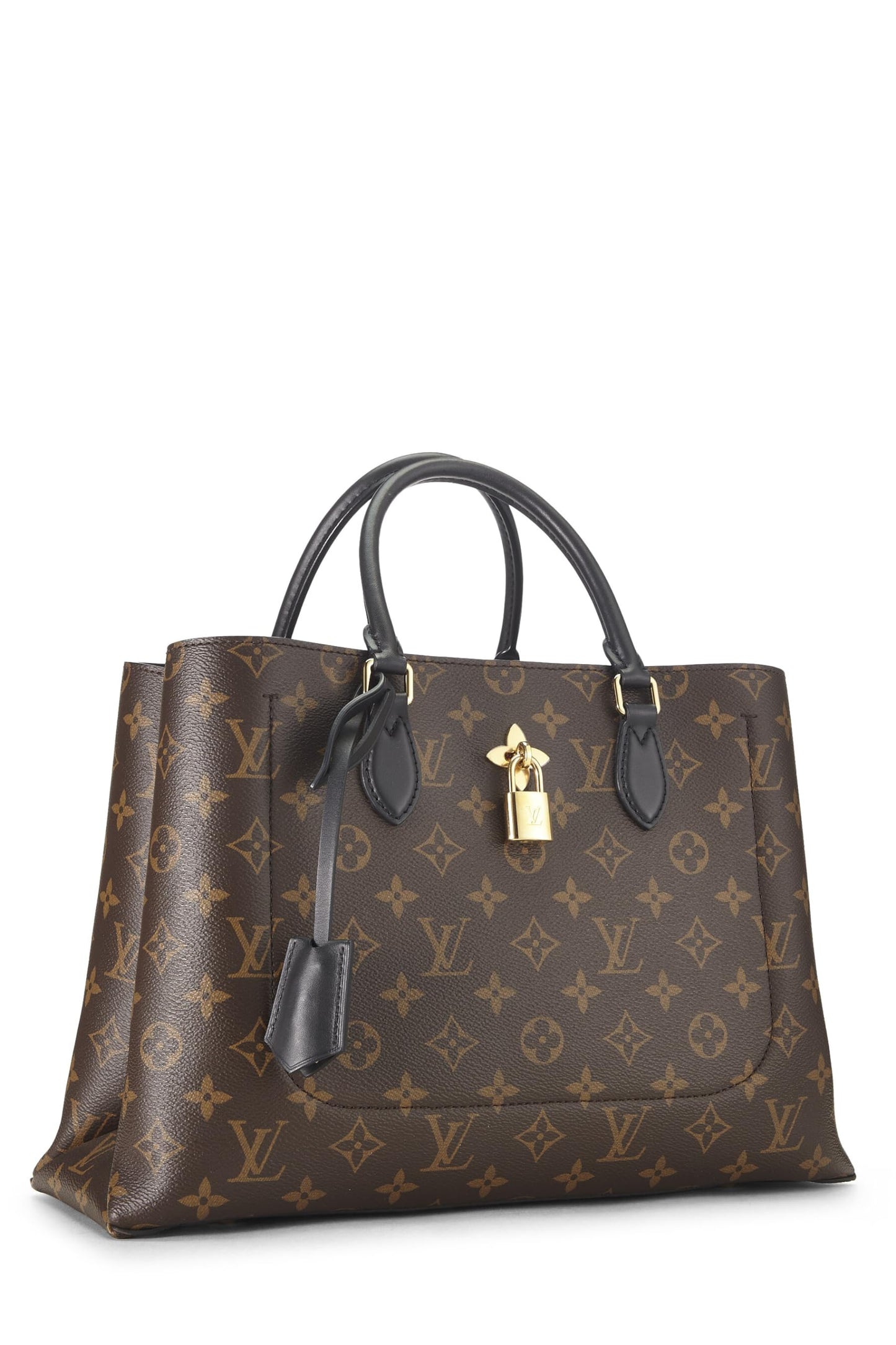 Louis Vuitton, Black Monogram Flower Zip Tote, Black