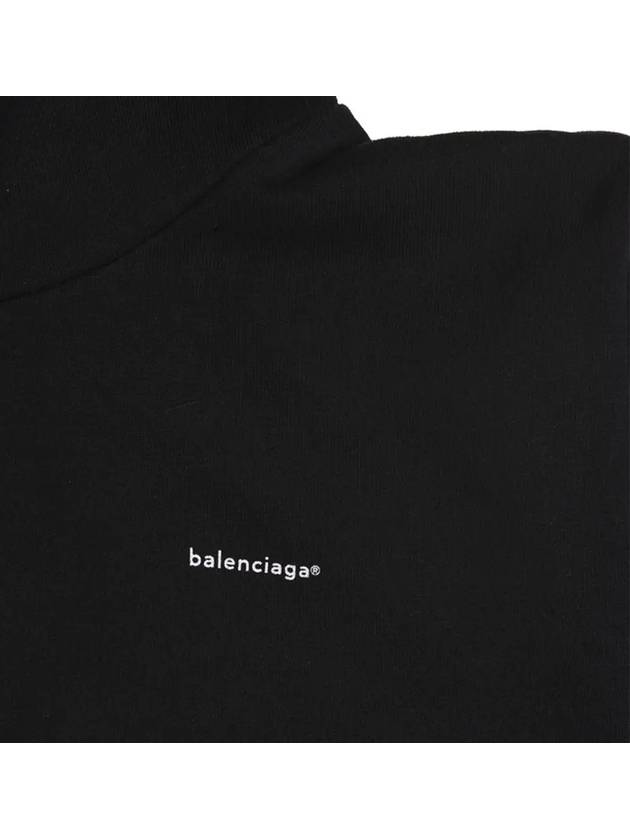 Luxury Balenciaga Kids Logo Hoodie Black