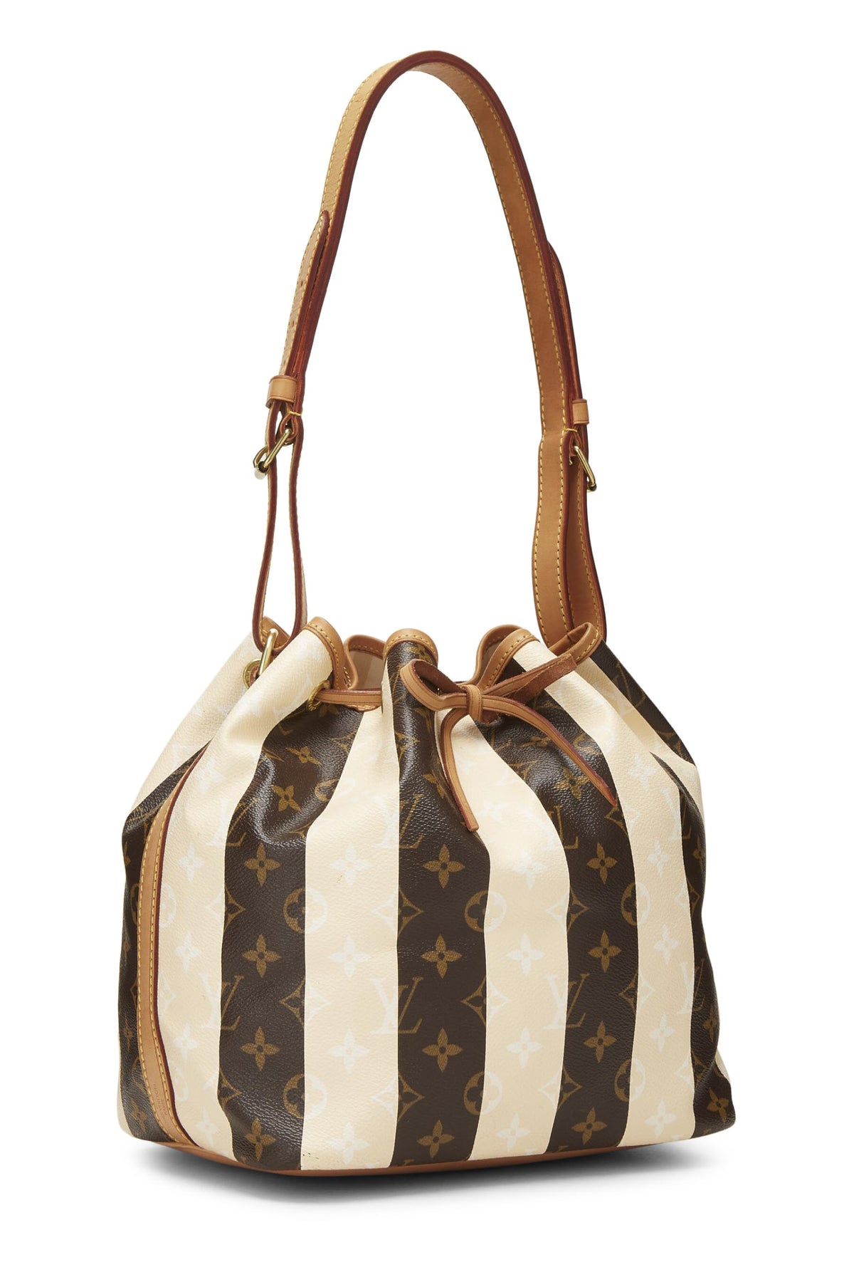 Louis Vuitton, Monogram Canvas Cream Rayures Noé Petite, Cream