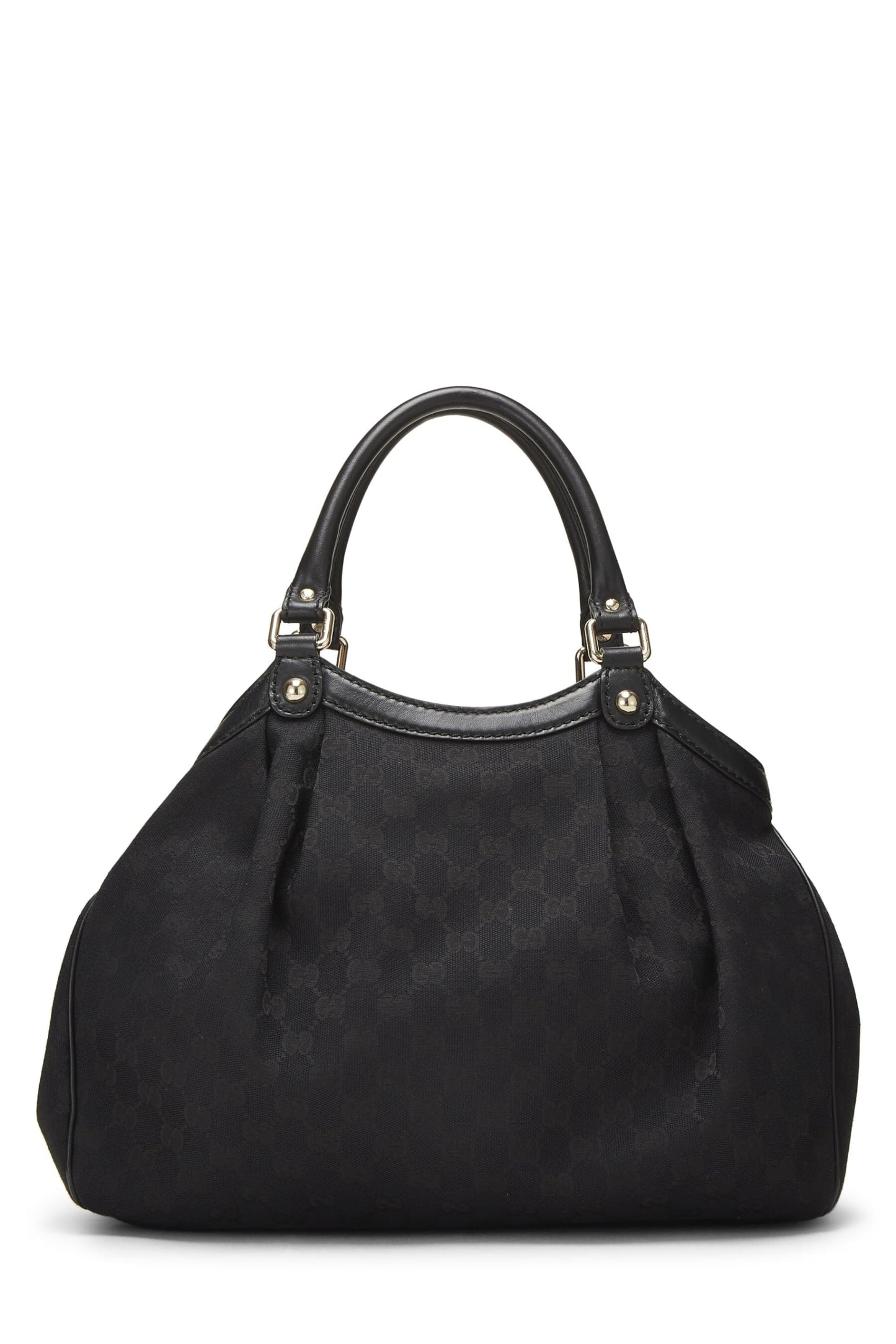 Gucci, Black Original GG Canvas Sukey Tote, Black