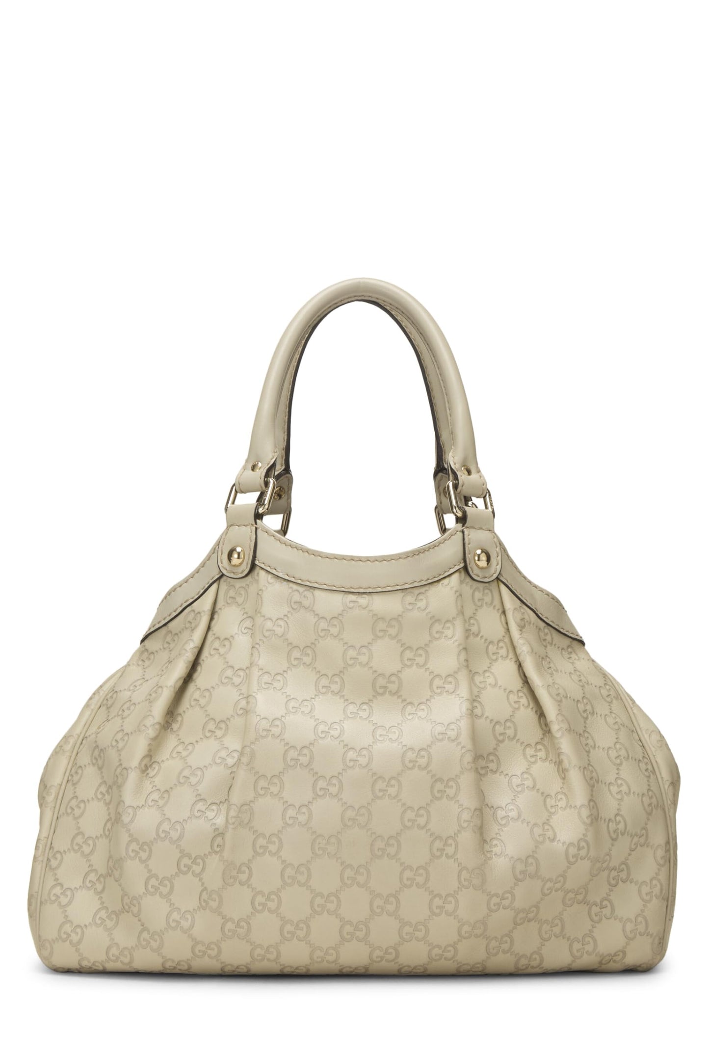 Gucci, Cream Guccissima Sukey Tote, White