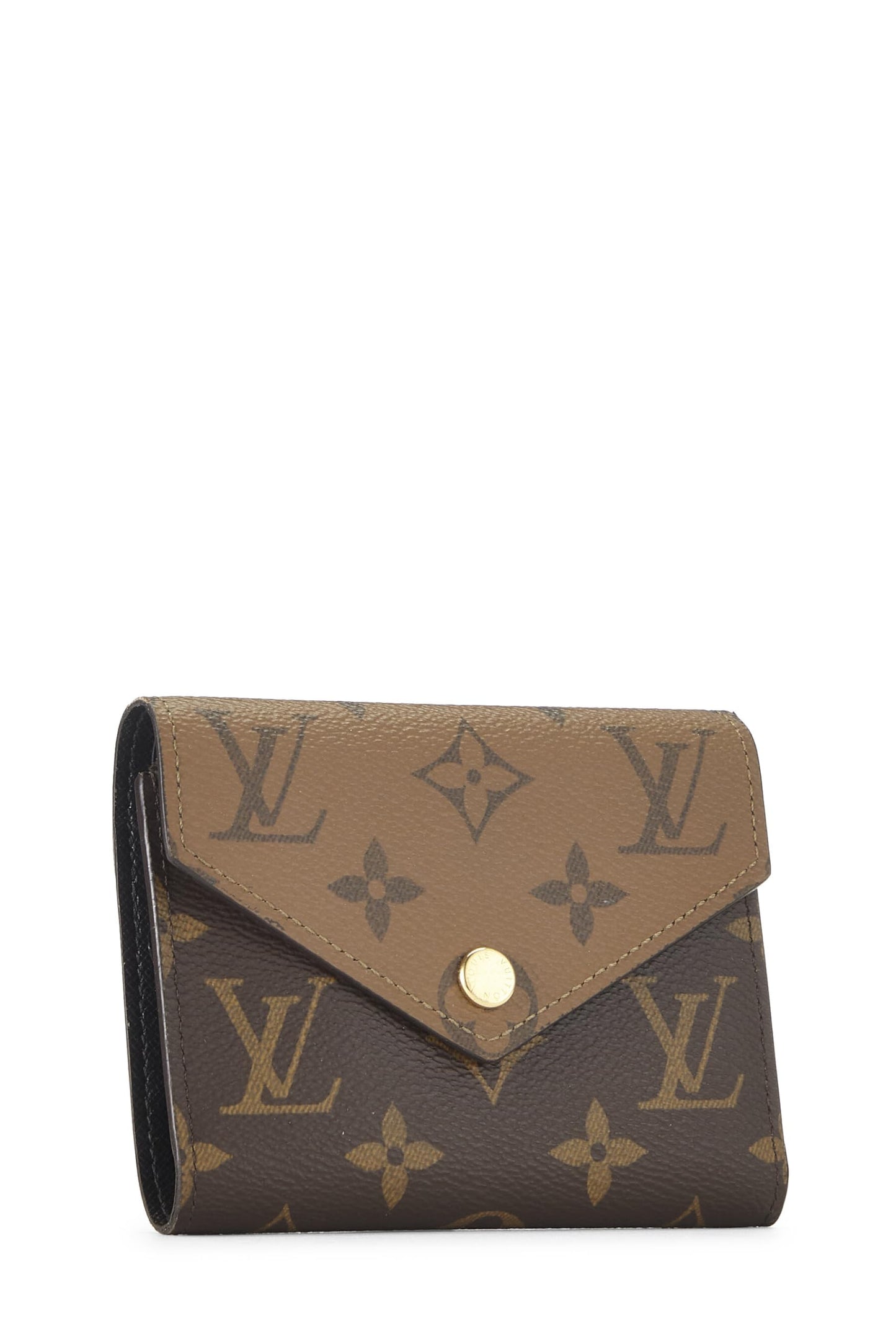 Louis Vuitton, Monogram Canvas Reversed Victorine Wallet, Brown