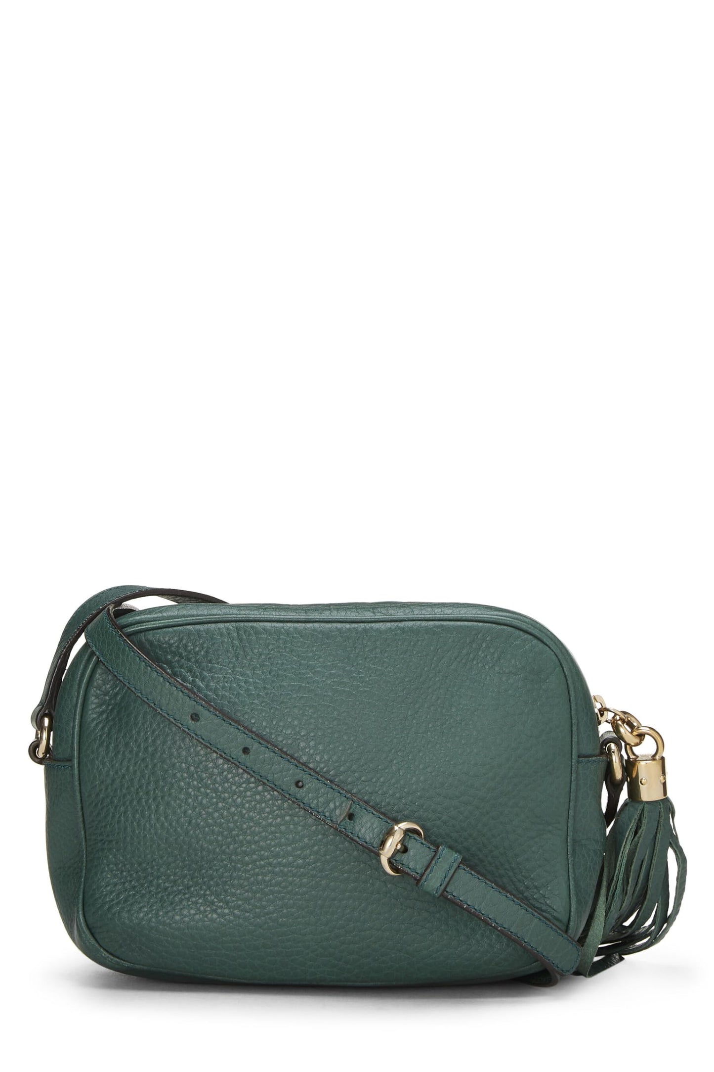 Gucci, Green Grained Leather Soho Disco, Green
