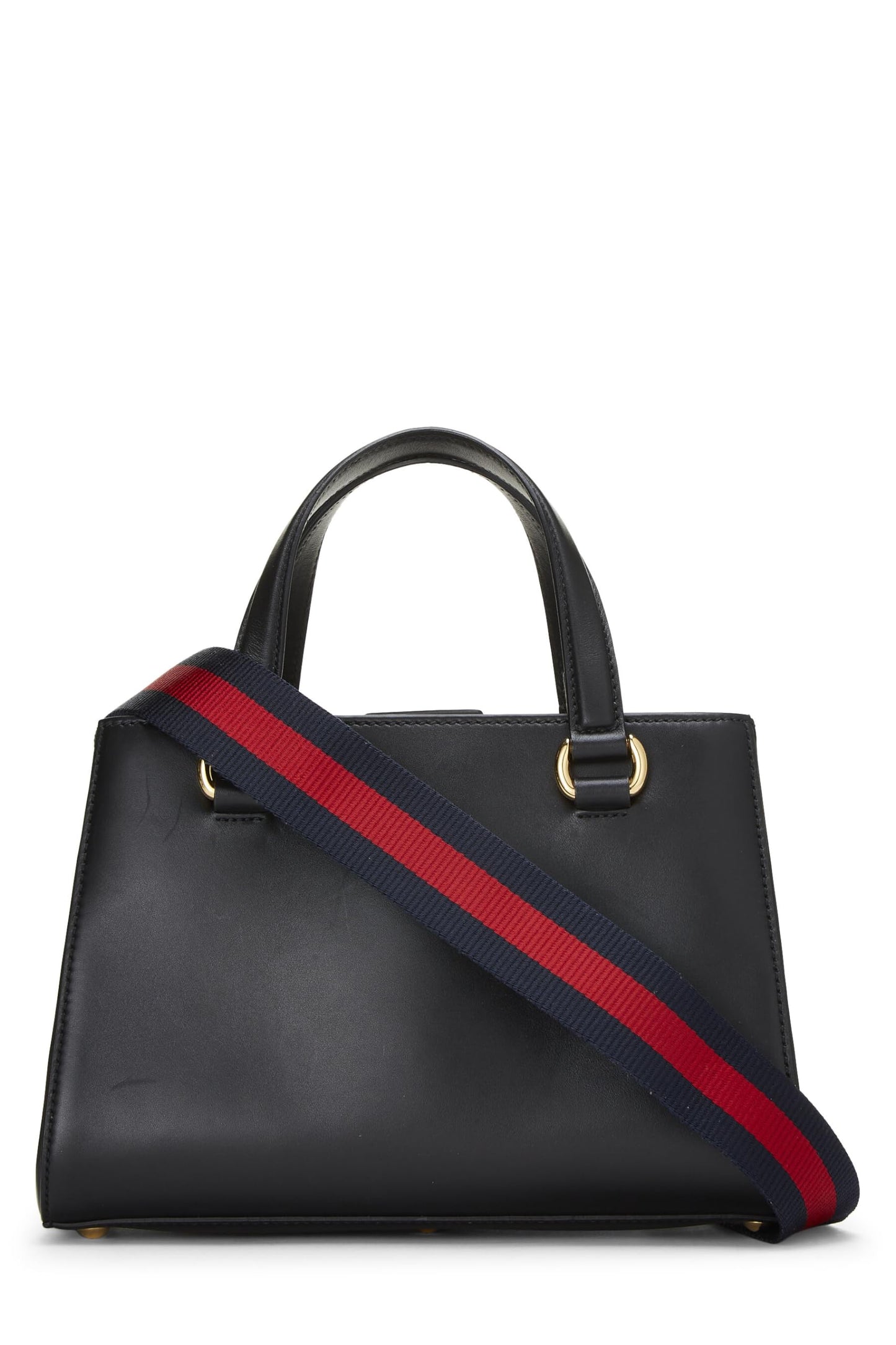 Gucci, Black Leather Sylvie Tote Medium, Black