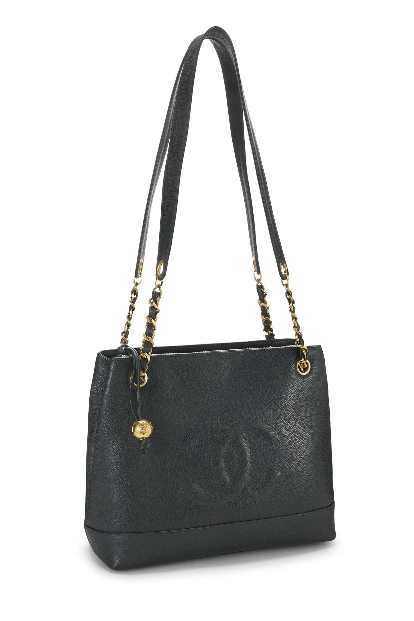 Chanel, Green Caviar 'CC' Tote Small, Green