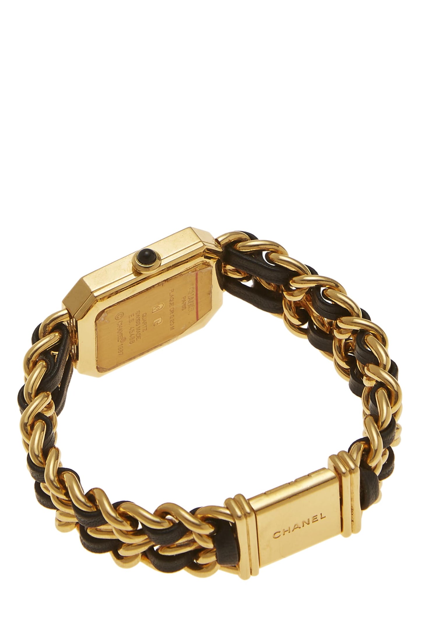 Chanel, Black & Gold Premiere Watch Medium, Black