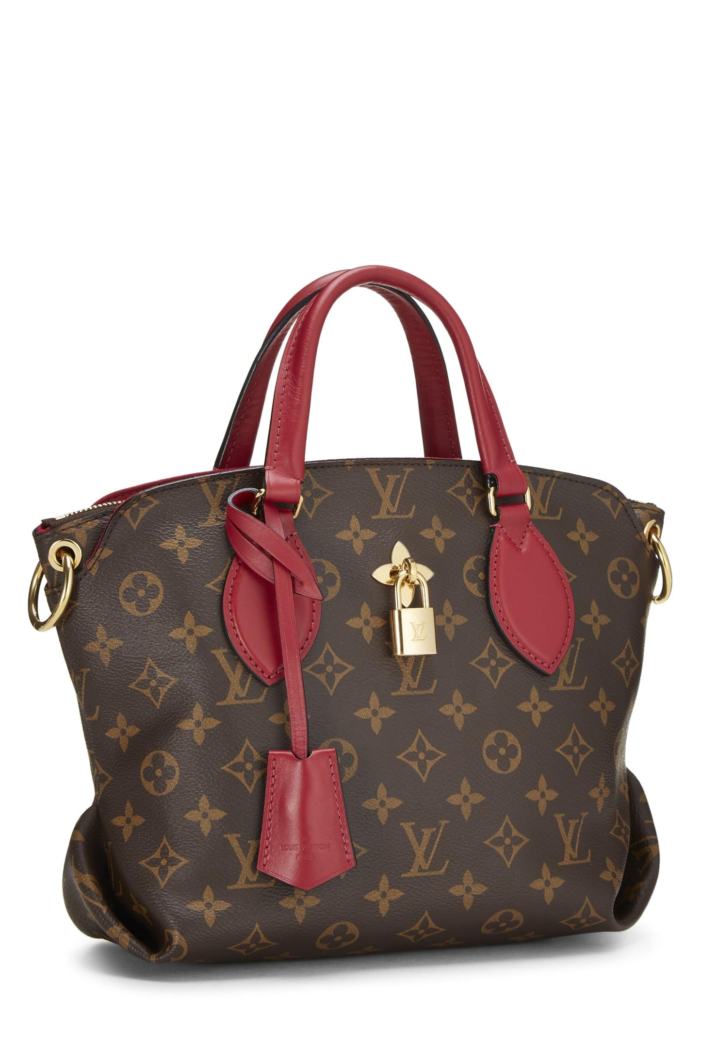 Louis Vuitton, Red Monogram Flower Zip Tote PM, Red