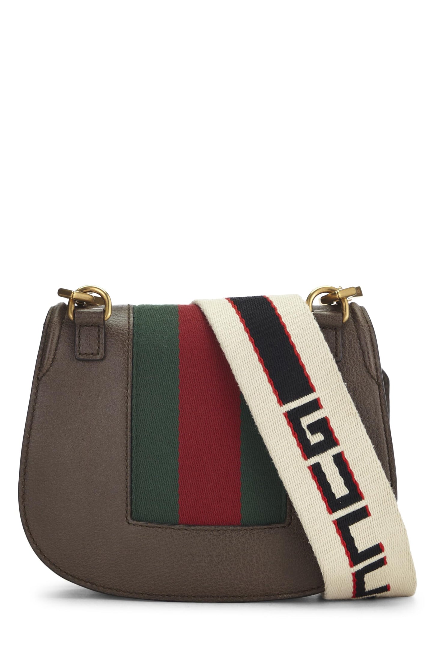 Gucci, Brown Leather Linea Shoulder Bag Small, Brown