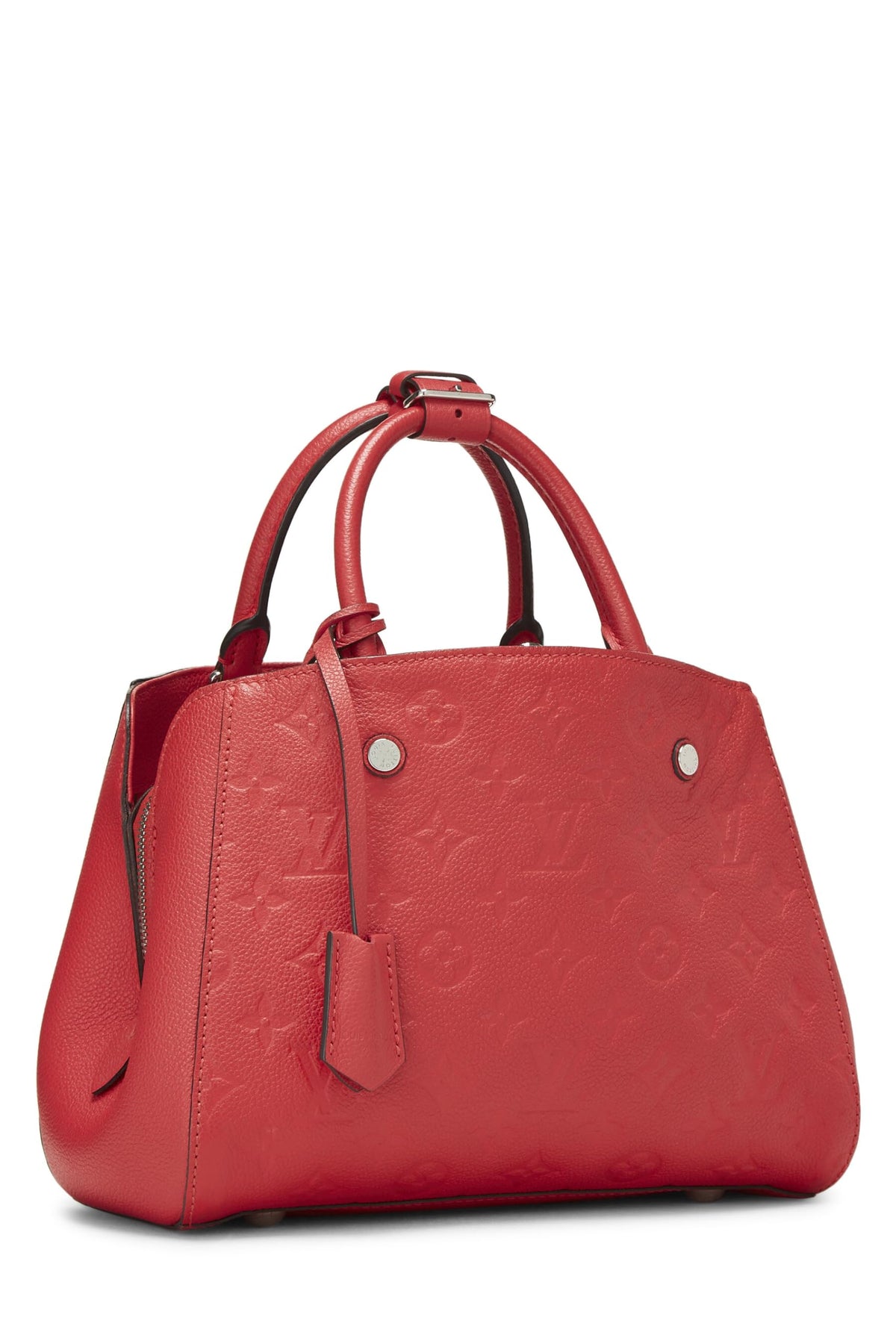 Louis Vuitton, Red Monogram Empreinte Montaigne BB, Red