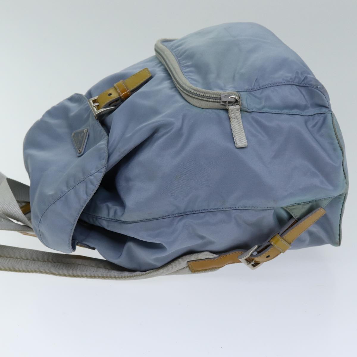 PRADA Backpack Nylon Light Blue Auth 75233