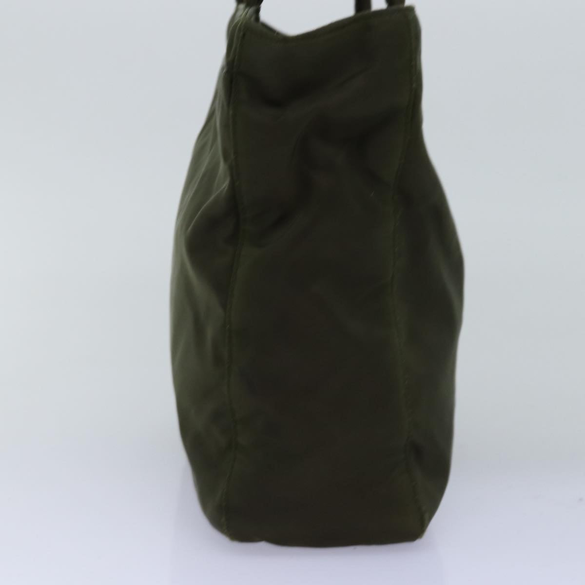 PRADA Tote Bag Nylon Khaki Auth 75997