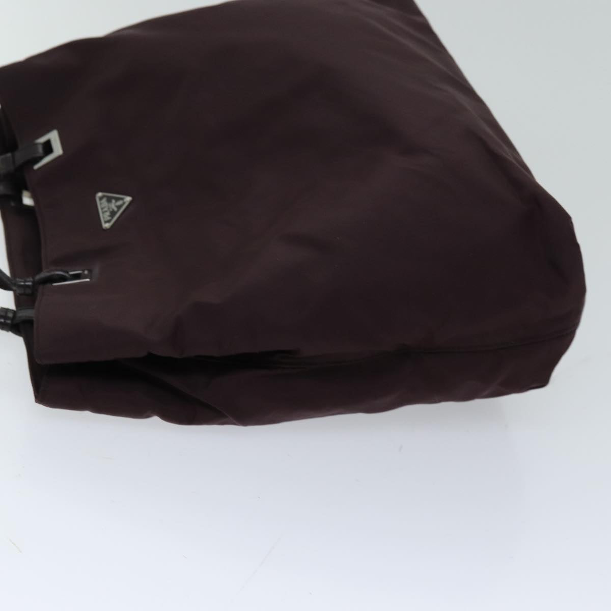 PRADA Tote Bag Nylon Bordeaux Auth 76127