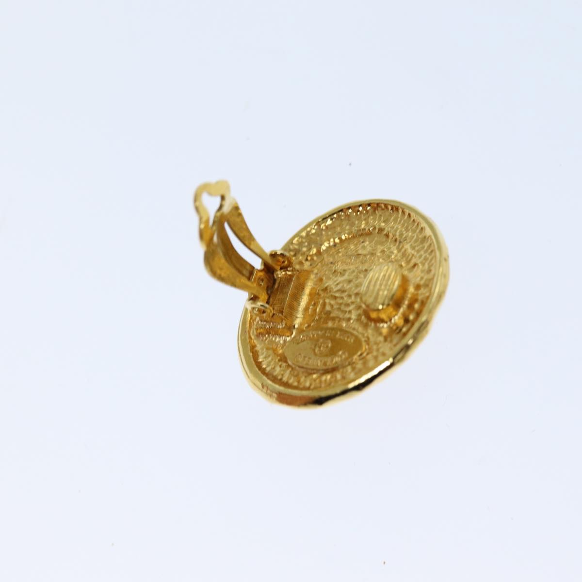 Top Quality Chanel Earring Gold CC Auth 76300