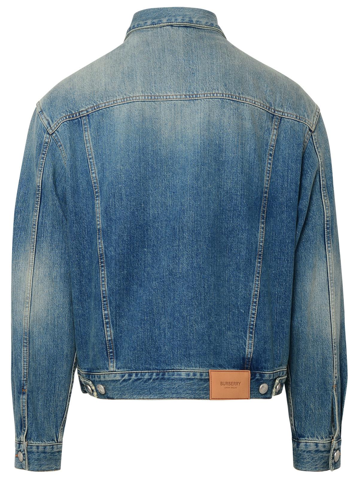 Burberry Harlan Blue Denim Jacket Man