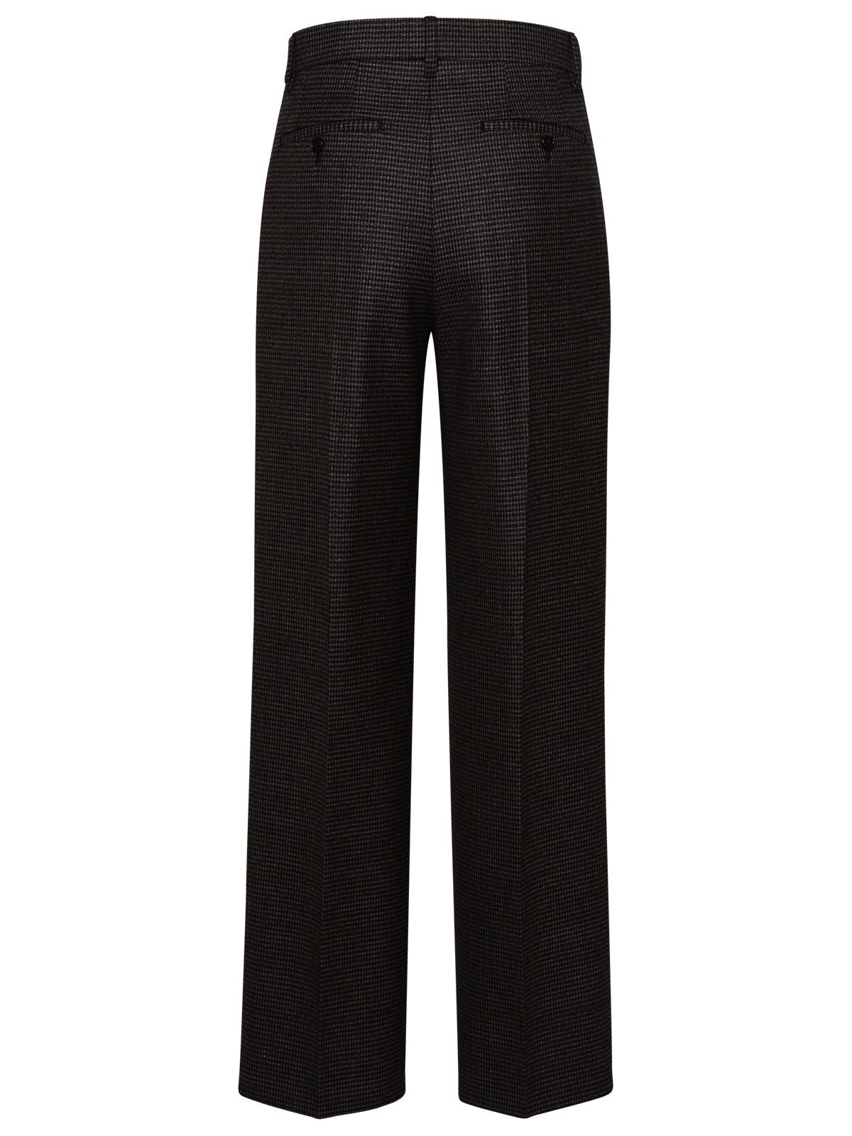 Burberry Grey Wool Gaelle Pants Woman