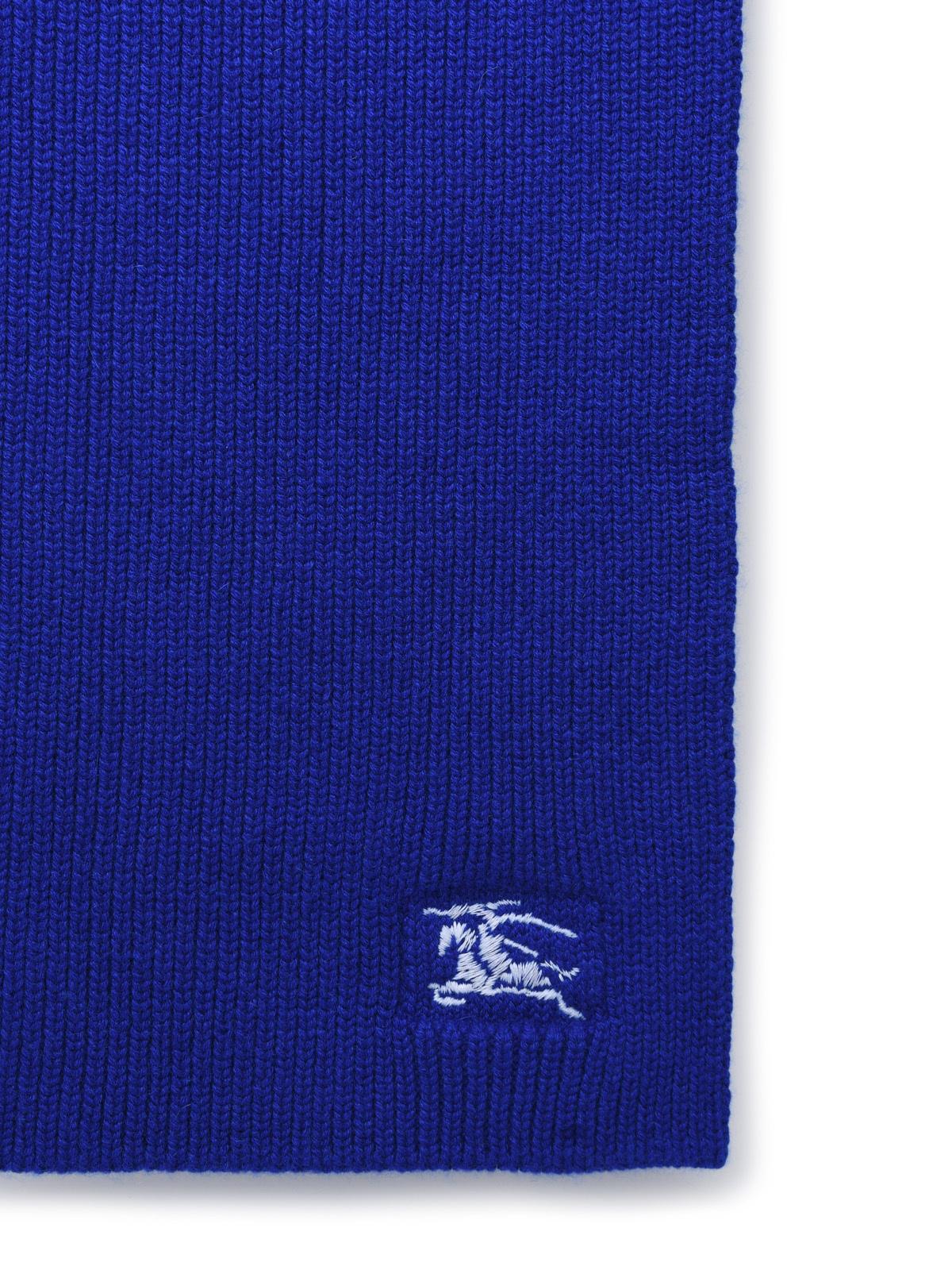 Burberry Blue Cashmere Scarf Woman