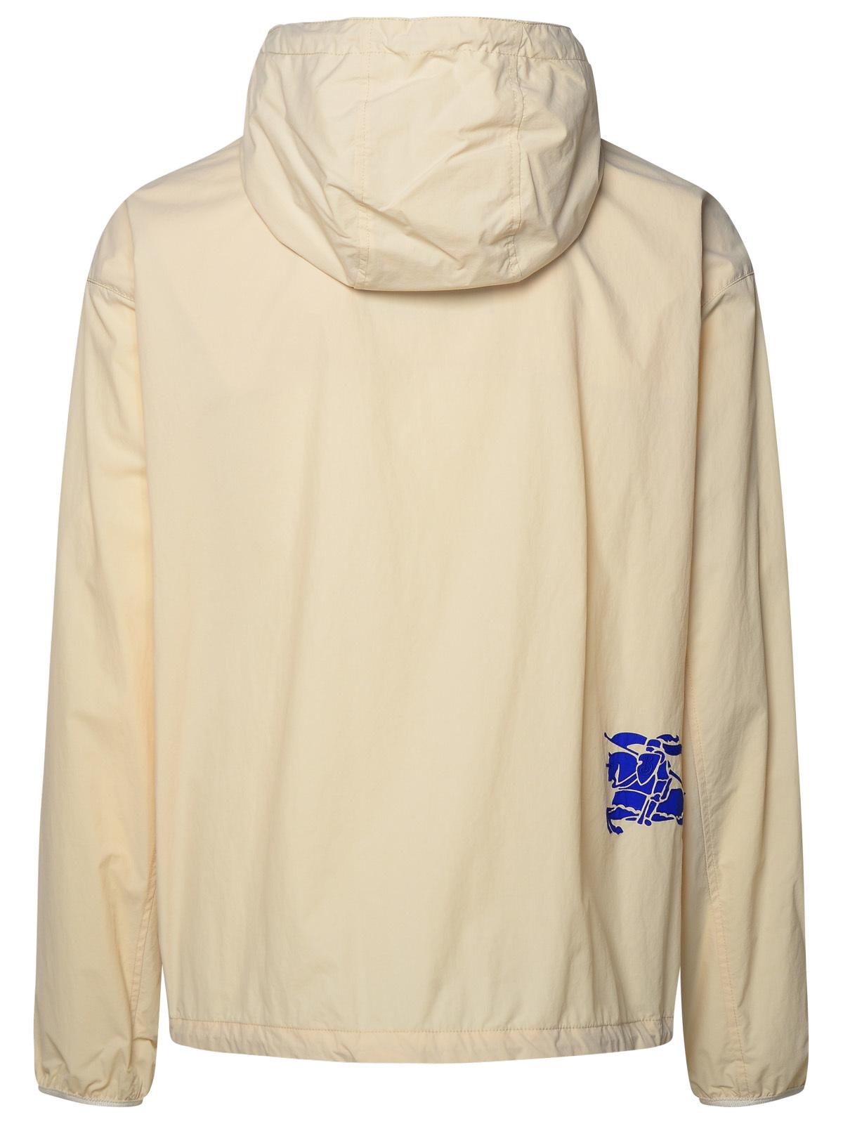 Burberry Cream Nylon Jacket Man