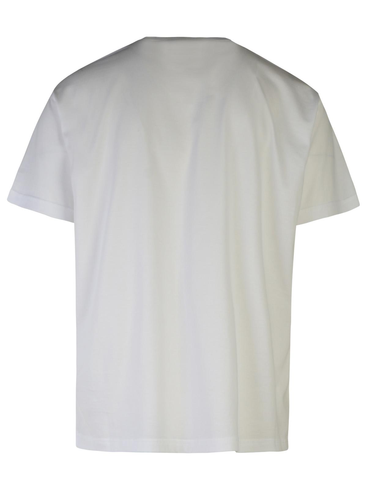 Burberry 'Harriston' White Cotton T-Shirt Man