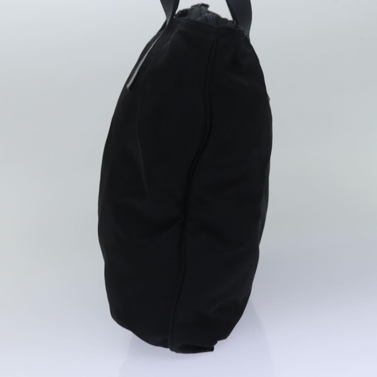 PRADA Tote Bag Nylon Black Auth 77635