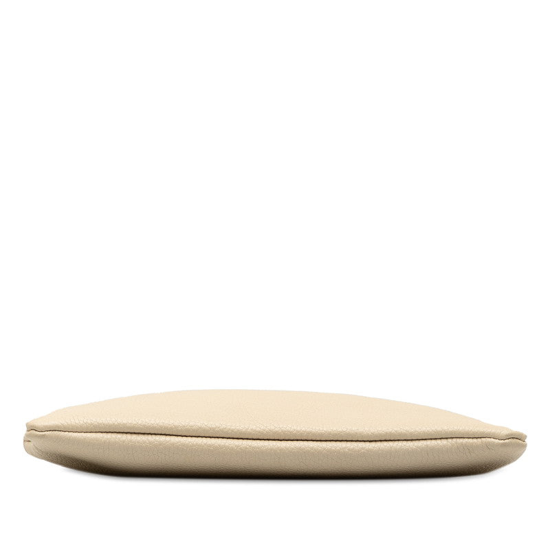 Gucci Animal Bee Clutch Bag 460187 Ivory Leather Gucci