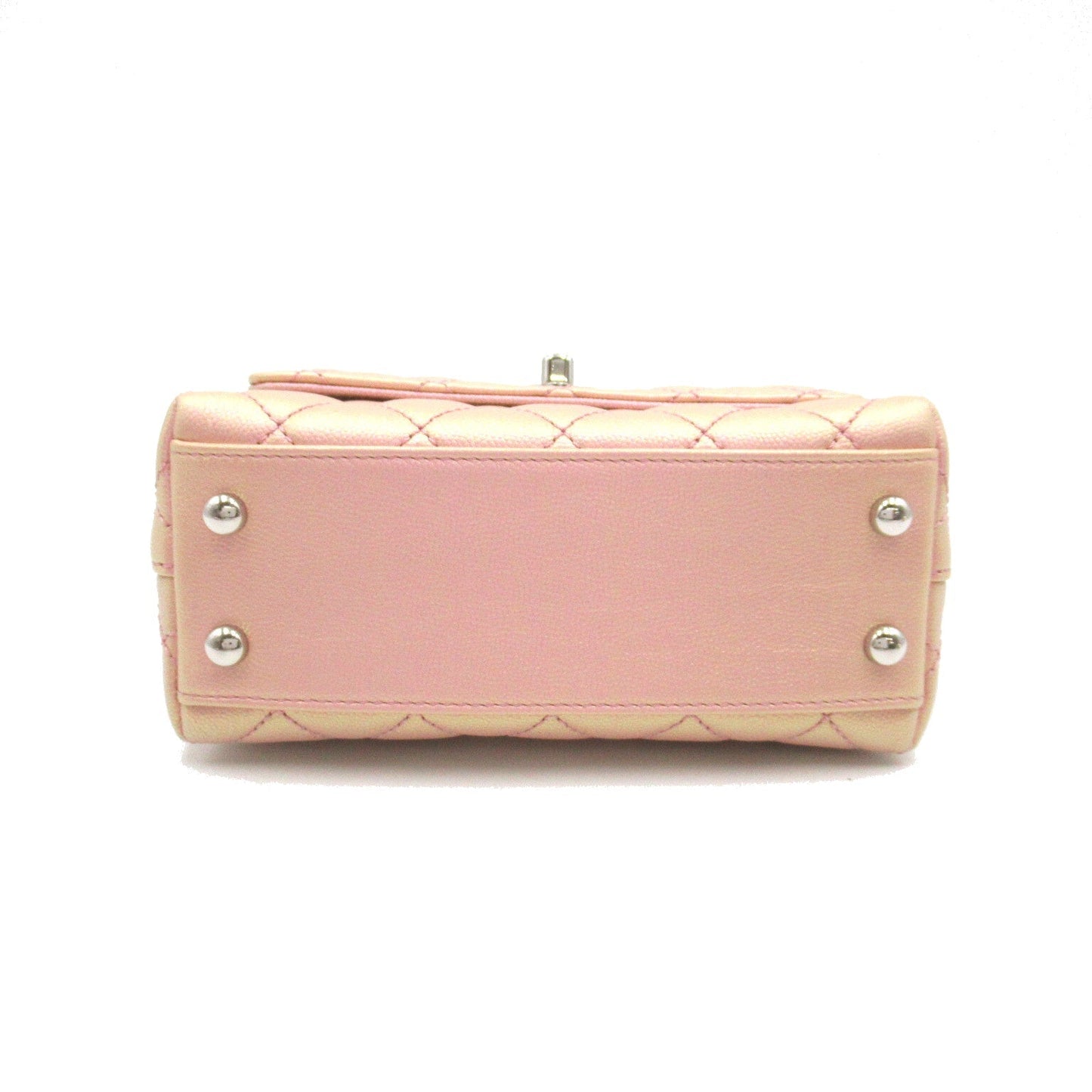 Chanel Coco Handler Matrasse 2w Shoulder 2way Shoulder Bag Caviar S Pink Metal Pink