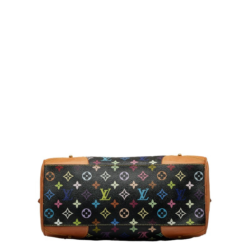 Louis Vuitton Multicolor Claudia Handbag M40194 Noir Black PVC Leather Louis Vuitton